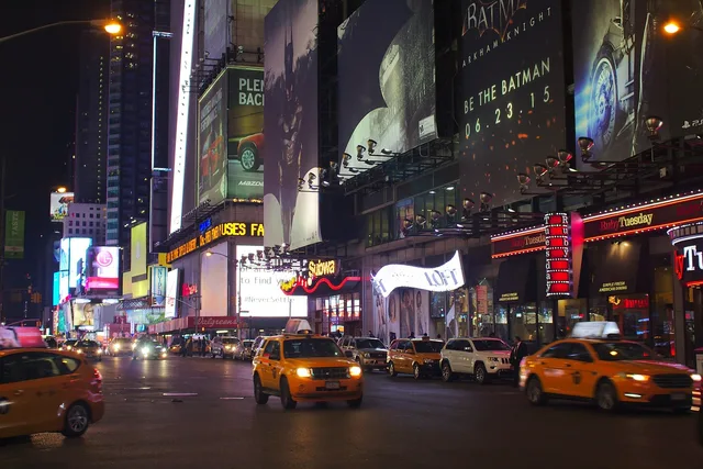 times square, taxi, street, new, york, city, cab, travel, manhattan, car, building, ny, night, midtown, tourist, tourism, advertising, billboards, avenue, ads, skyscraper, downtown, commercial, sign, modern, times square, times square, times square, times square, times square, cab, billboards, downtown. Nine out of home advertising measurement mistakes to fix