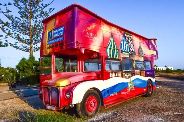 bus, double-decker bus, colorful, transportation, car wallpapers, vehicle, car, advertisement. Planning an out of home advertising reporting dashboard