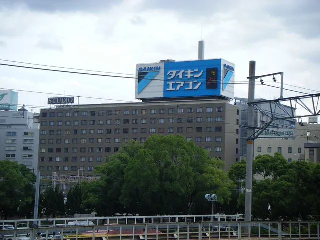Billboard of Daikin Industries , Shin Ōsaka Station. Planning a skills forecast for out of home advertising buys